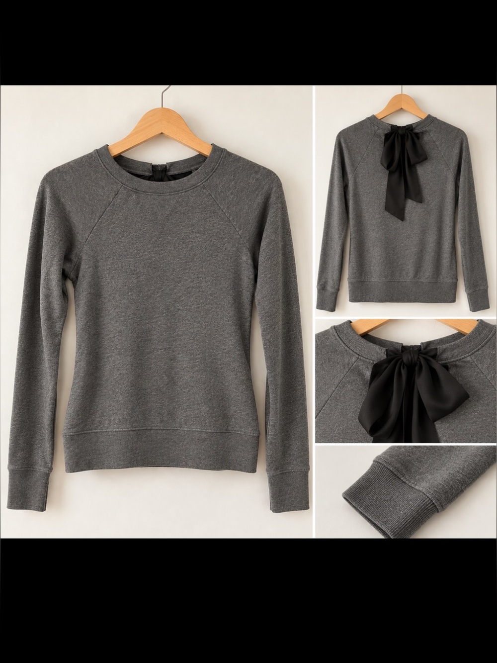 J-Crew Classic Crewneck SweatShirt - Charcoal Gray